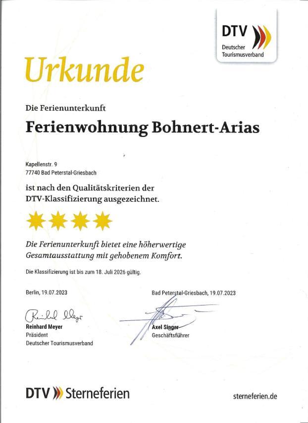 Ferienwohnung Bohnert-Arias Bad Peterstal-Griesbach Exteriér fotografie